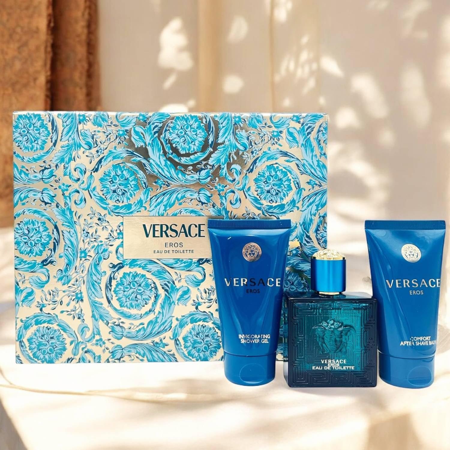 Versace Eros 3-Piece Gift Set for Men, 1.7 Oz EDT, 1.7 Oz Shower Gel and 1.7 Oz After Shave Balm - Image 4