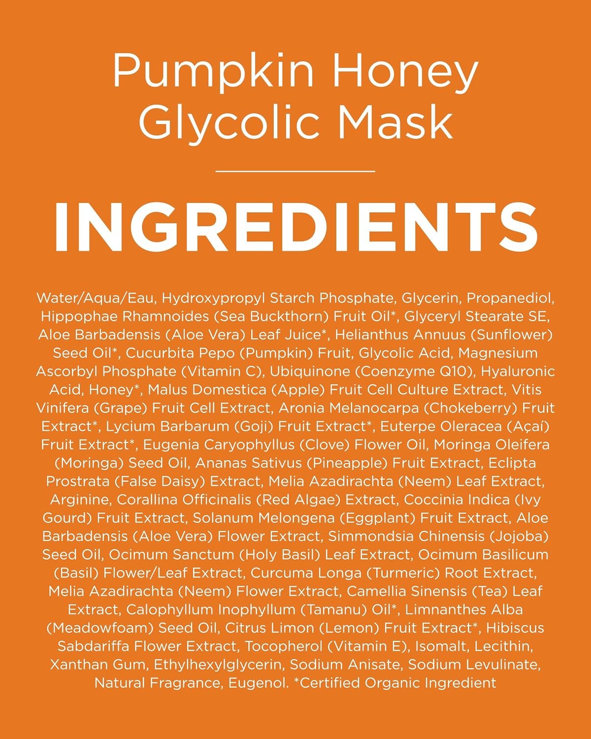 Andalou Naturals Pumpkin Honey Glycolic Mask (1.7 fl oz) - Image 9