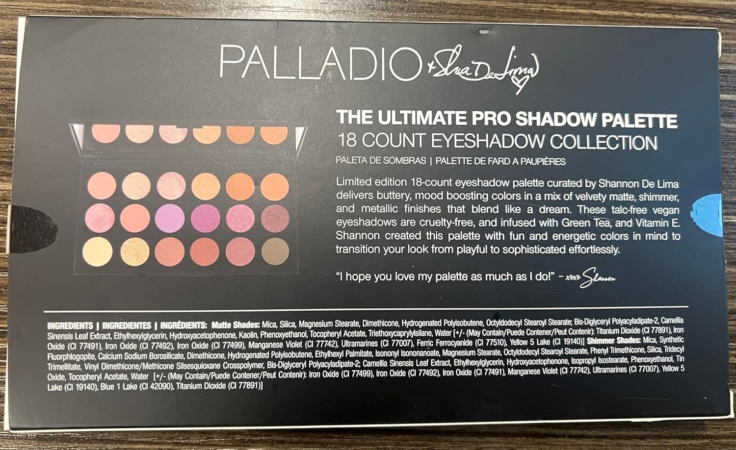 Palladio Ultimate Pro Eyeshadow Makeup Palette with Mirror, 18 High-Pigmented Powder Colors, Matte, Shimmer, Metallic, Satin Finishes, SHANNON DE LIMA - Image 9