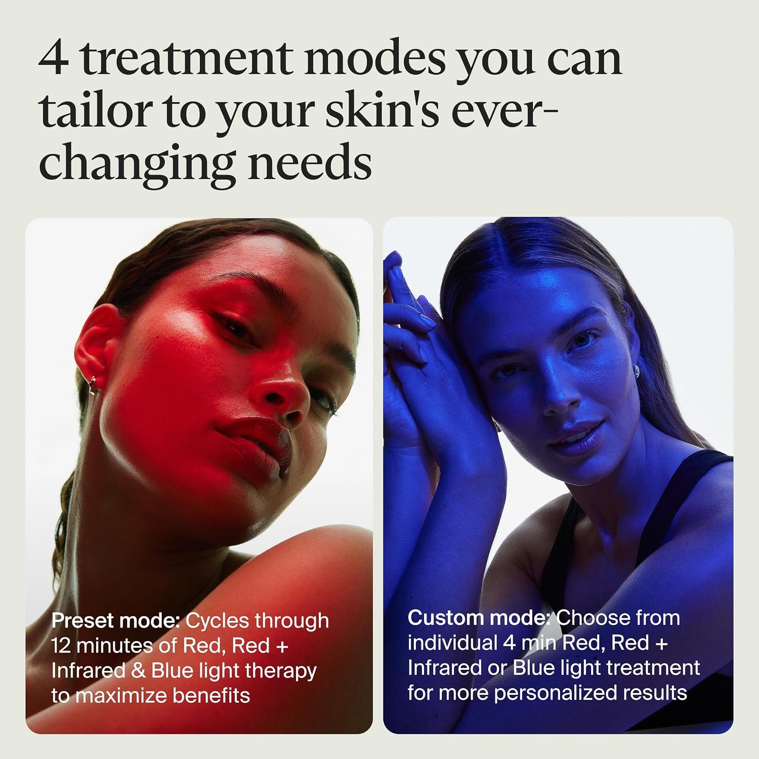 TheraFace Therabody Mask Glo - Cordless LED Skincare Face Mask with Red/Blue/Infrared Light & Relaxing Scalp Massage for Glowing, Healthier-Looking Skin - FDA Cleared - Image 6