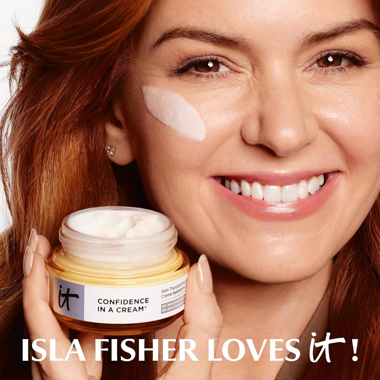 IT Cosmetics Confidence in a Cream Anti-aging Hydrating Facial Moisturizer | Reverses Signs of Aging Skin for Youthful Glow, 48HR Hydration, Skin Barrier Repair, Reduces Wrinkles with 4% Niacinamide - Image 4