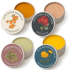 Organics Acne Balm Set with Squalan...