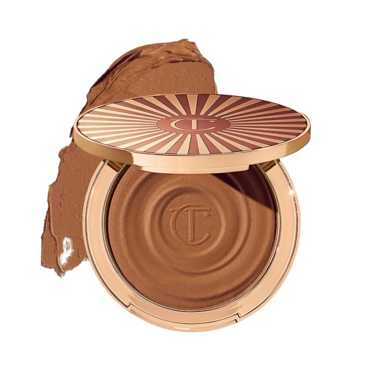 Charlotte Tilbury Beautiful Skin Face Makeup & Body Cream Bronzer - Hydrating Hyaluronic Acid & Pro Vitamin D3 to Blur for a Sun-Kissed Glow - Up to 16Hr Wear, Sweat & Humidity Proof