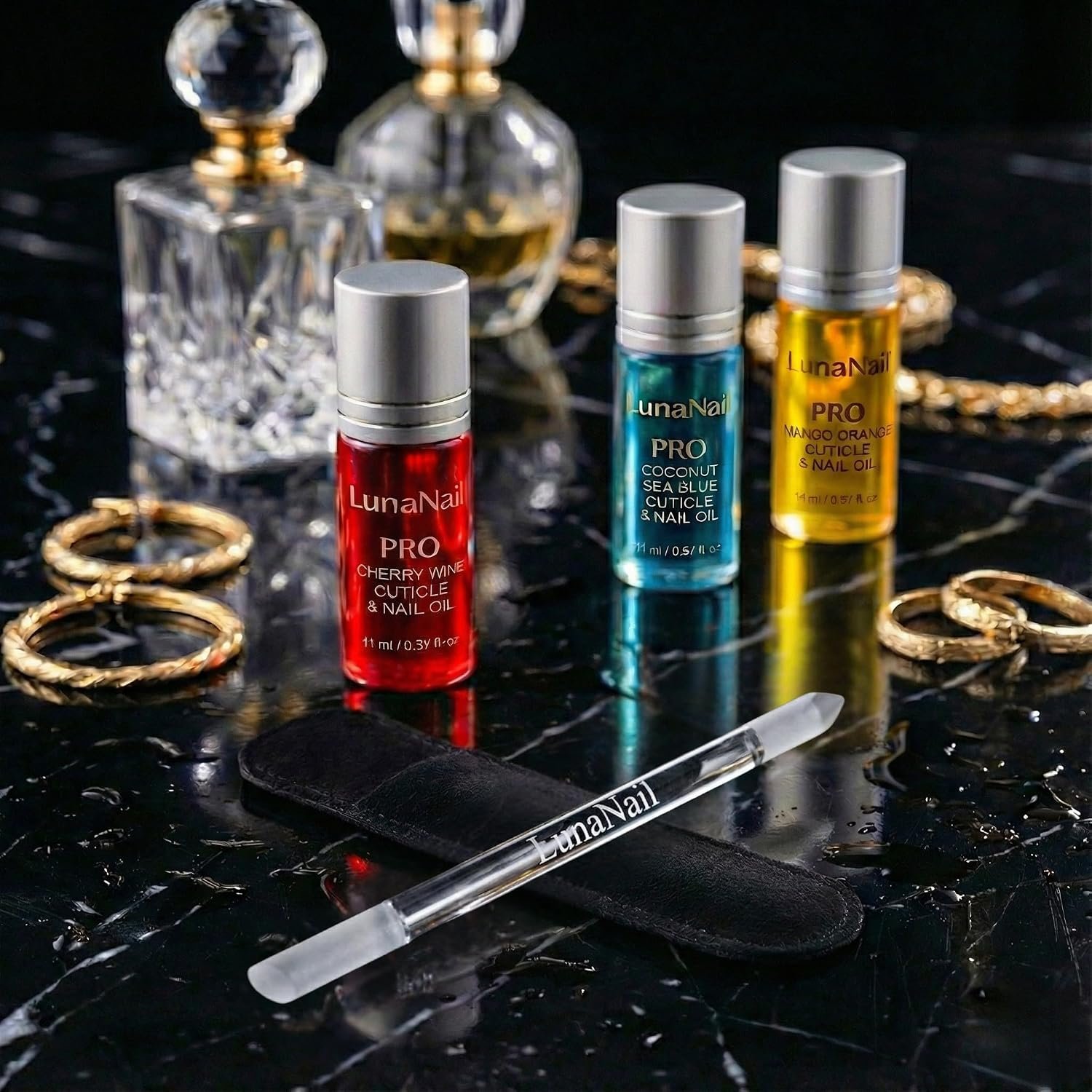 Cuticle Oil, Roll-On Nail Oil with Vitamin E & Jojoba, Hydrating Serum for Dry Cuticles, Vegan (Coconut Sea Blue) - Image 7