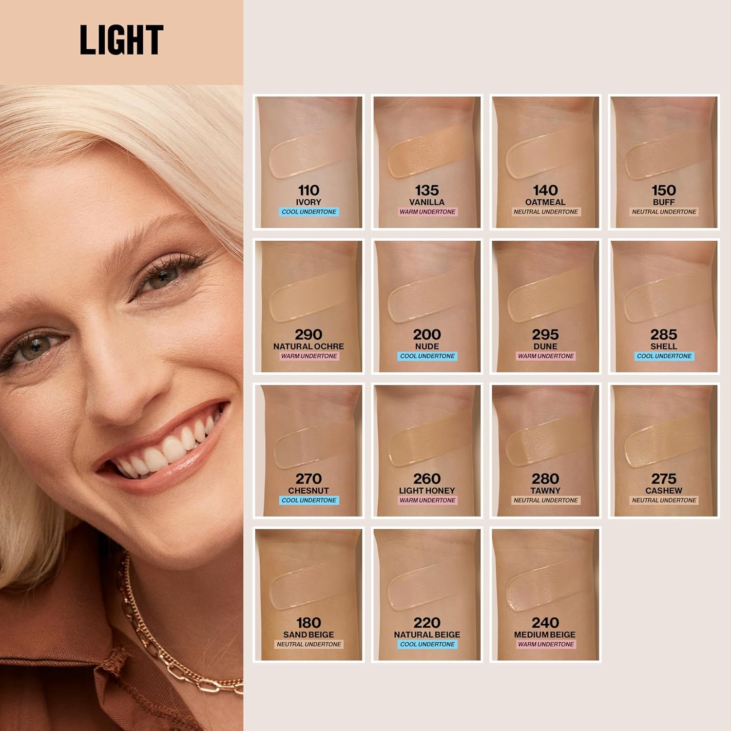 Revlon Colorstay Longwear Makeup Combo/Oily, 240 Medium Beige, 1 fl oz | Longwear foundation for combination & oily skin with SPF 15. Medium-full coverage, matte finish. Up to 24hr wear. - Image 7