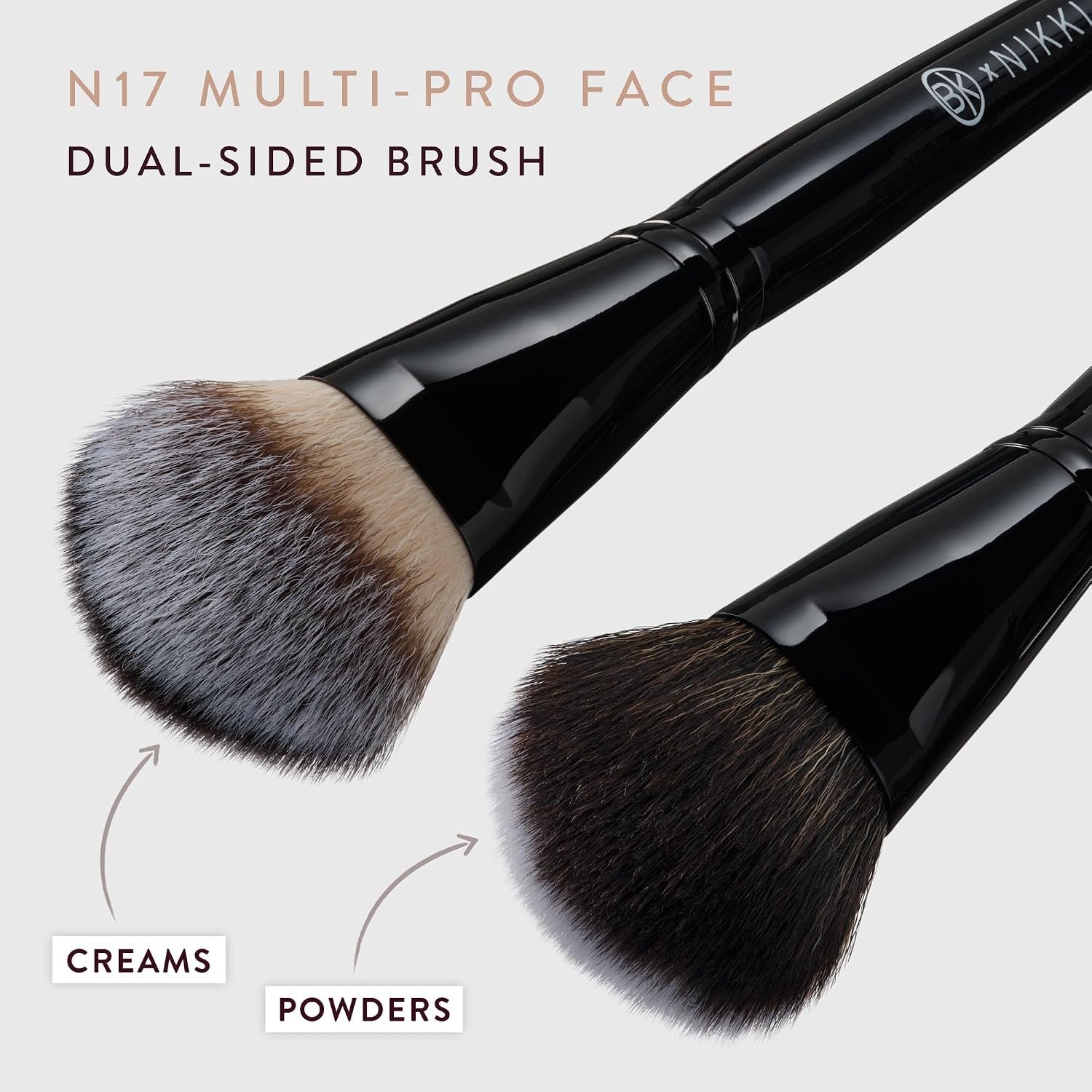 BK BEAUTY Nikki La Rose Pro Artist Makeup Brush Set, 7 Brushes | 7-piece face, eye and lip set for liner, smudging and blending. Synthetic fiber bristles, aluminum handles. - Image 5