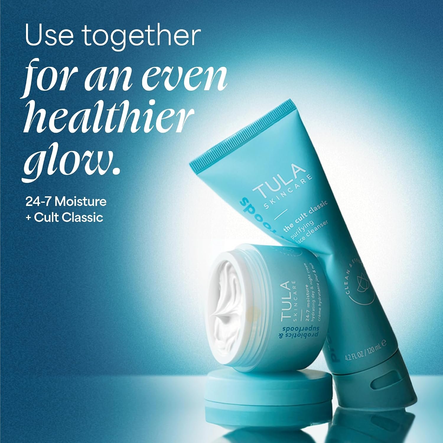 TULA Skin Care 24-7 Hydrating Day & Night Cream - Supersize, Anti-Aging Moisturizer for Face, Contains Watermelon & Blueberry Extract, 3.4 oz. - Image 9