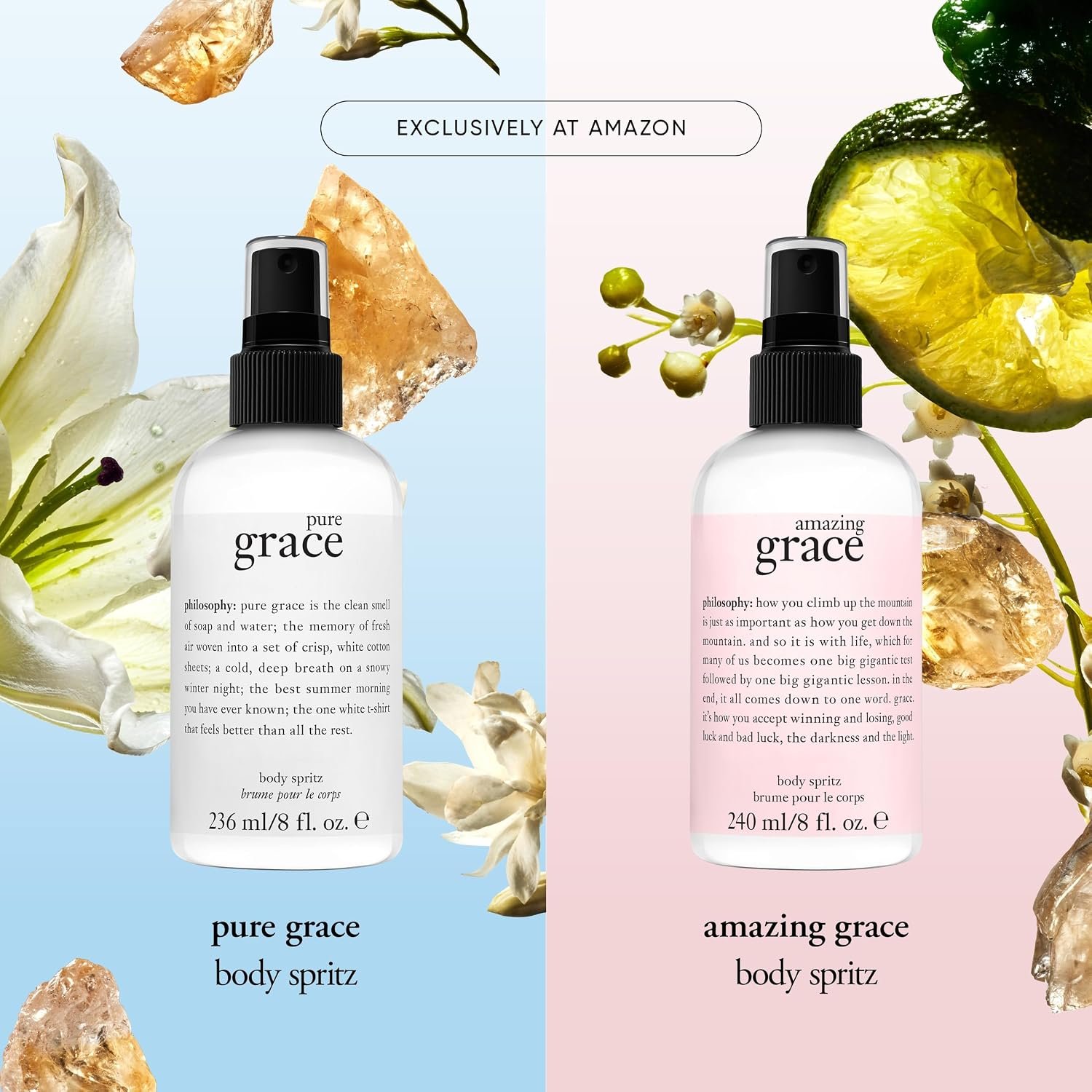 philosophy pure grace body spray - crisp & clean women's scent - with notes of water lily, leafy greens & musk - luxury body spritz for women - long lasting fragrance - 8 fl oz. - Image 4