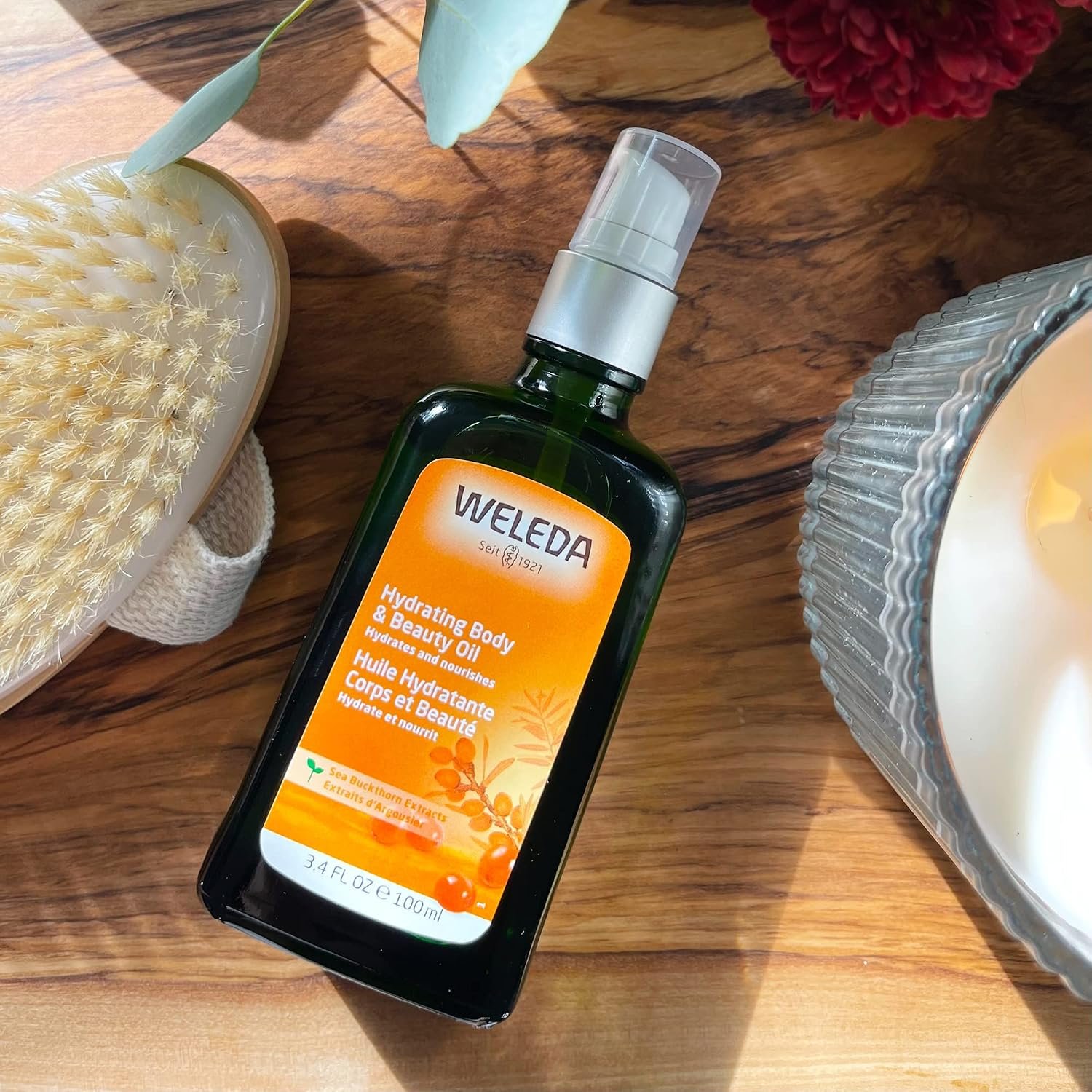 Weleda Hydrating Sea Buckthorn Body and Beauty Oil, 3.4 Fluid Ounce, Plant Rich Body and Beauty Oil with Sea Buckthorn and Sesame Oils - Image 9