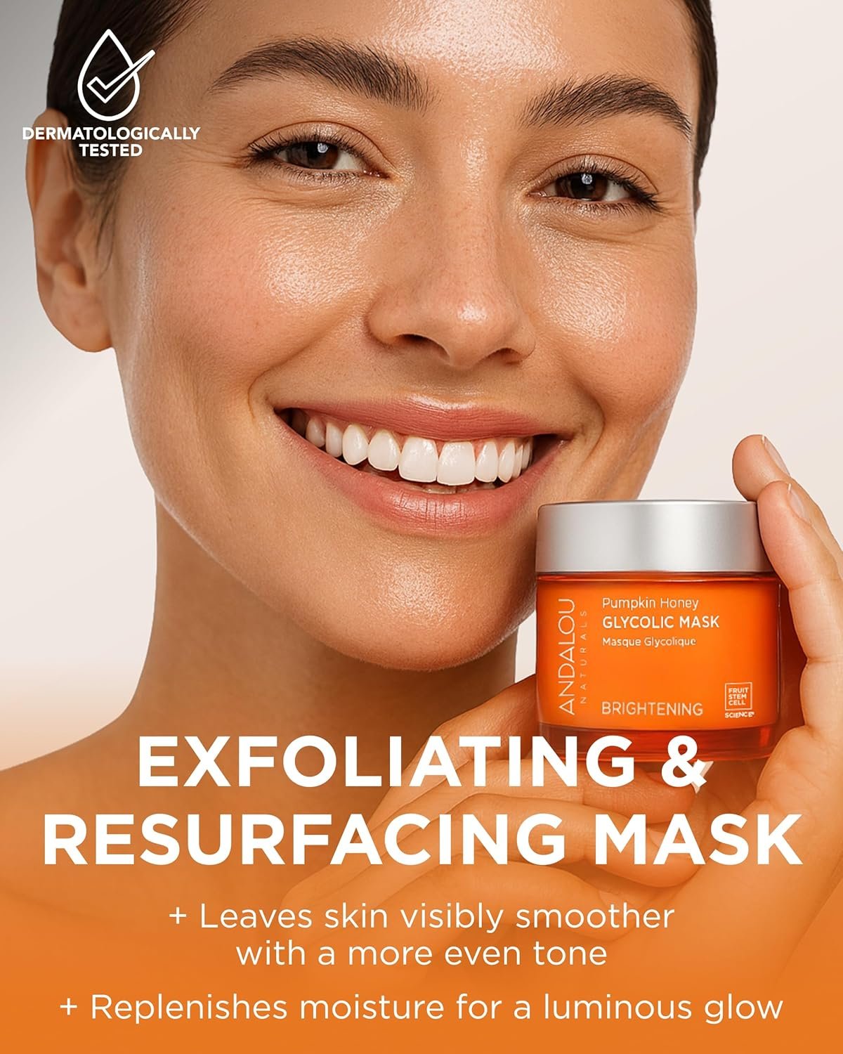 Andalou Naturals Pumpkin Honey Glycolic Mask (1.7 fl oz) - Image 2