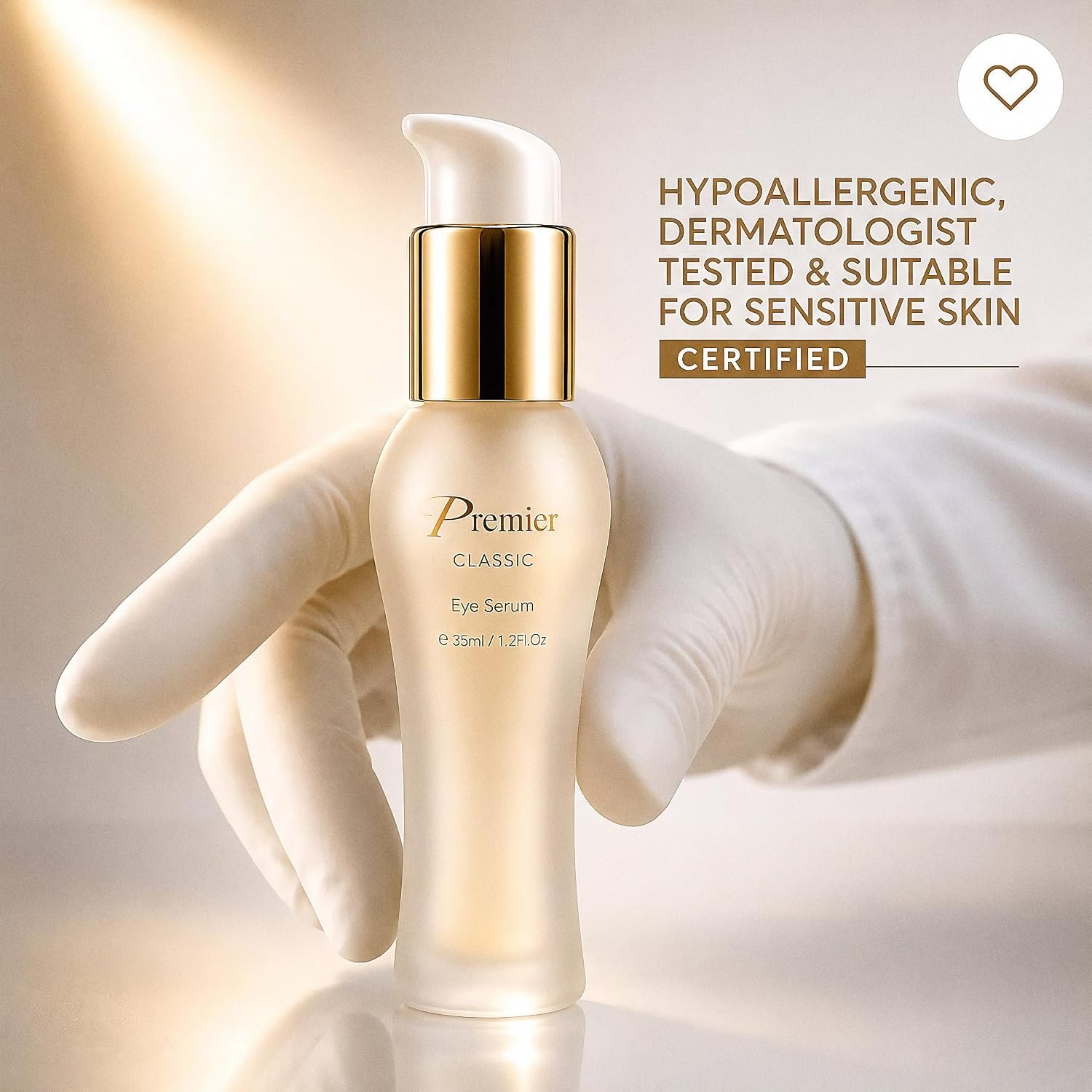 Premier Dead Sea Eye Serum | Dark Circles, Puffiness & Fine Lines | 35ml | Hypoallergenic, Age Defying helps minimize wrinkles, Dark circles, Sagging skin, Reduce bags, with vitamins A & E - Image 6