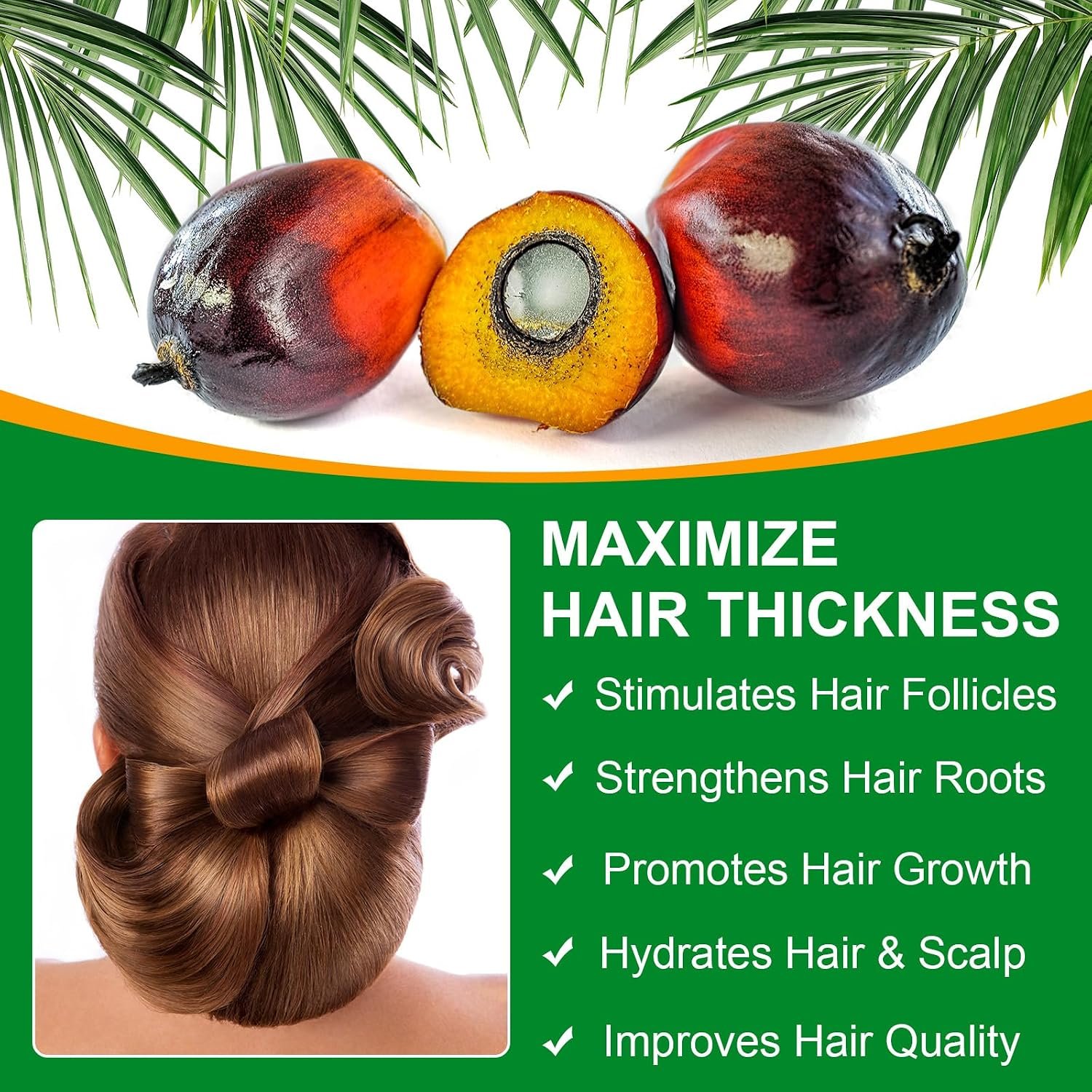 Batana Oil for Hair Growth - 100% Pure & Natural Batana Oil from Honduras, Eliminate Hair Split Ends,Enhances Hair & Skin Radiance Nourishment, All Hair Types 4.04 fl oz - Image 6