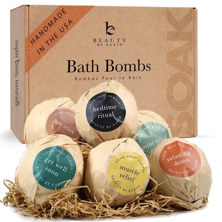 Bath Bombs Gift Set - USA Made with Organic & Natural Ingredients | Relaxing Spa Gifts for Women & Men