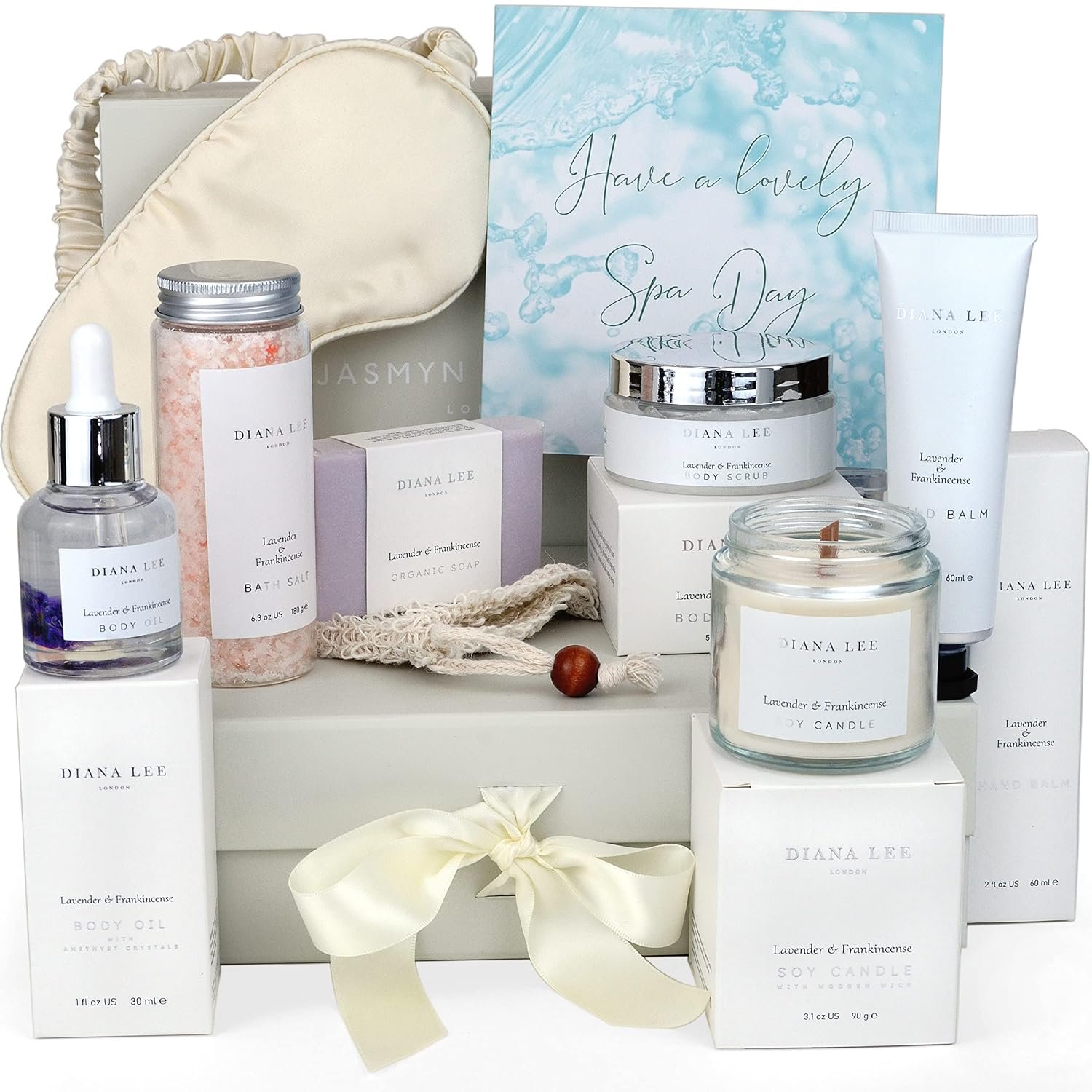 Luxury Spa Birthday Gifts for Women Self Care Gift Set with Lavender | Relaxation Gifts, Pampering Self Care Gifts for Women, Bath Products, Wellness Box, Stress Relief, Bridal Shower Present