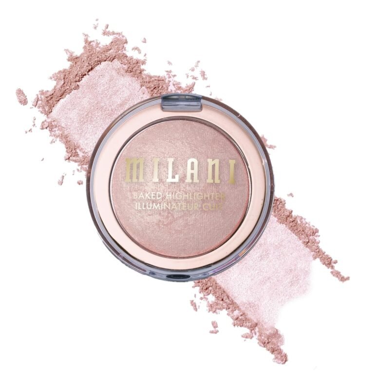 Milani Baked Highlighter, Highlight Powder for Cheeks - Dolce Perla | Seamless-Blend Formula Delivers A Luminous Glow. Infused With Skin-Loving Ingredients With Up To 12 Hours Of Buildable Wear.