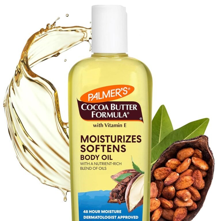 Palmer's Moisturizing Body Oil, Cocoa Butter Formula (8.5 Fl Oz) | Nourishing with Vitamin E, Radiant Looking Glow & Skin Hydration, Lightweight, Instant Absorption for Bath, Body and Shower