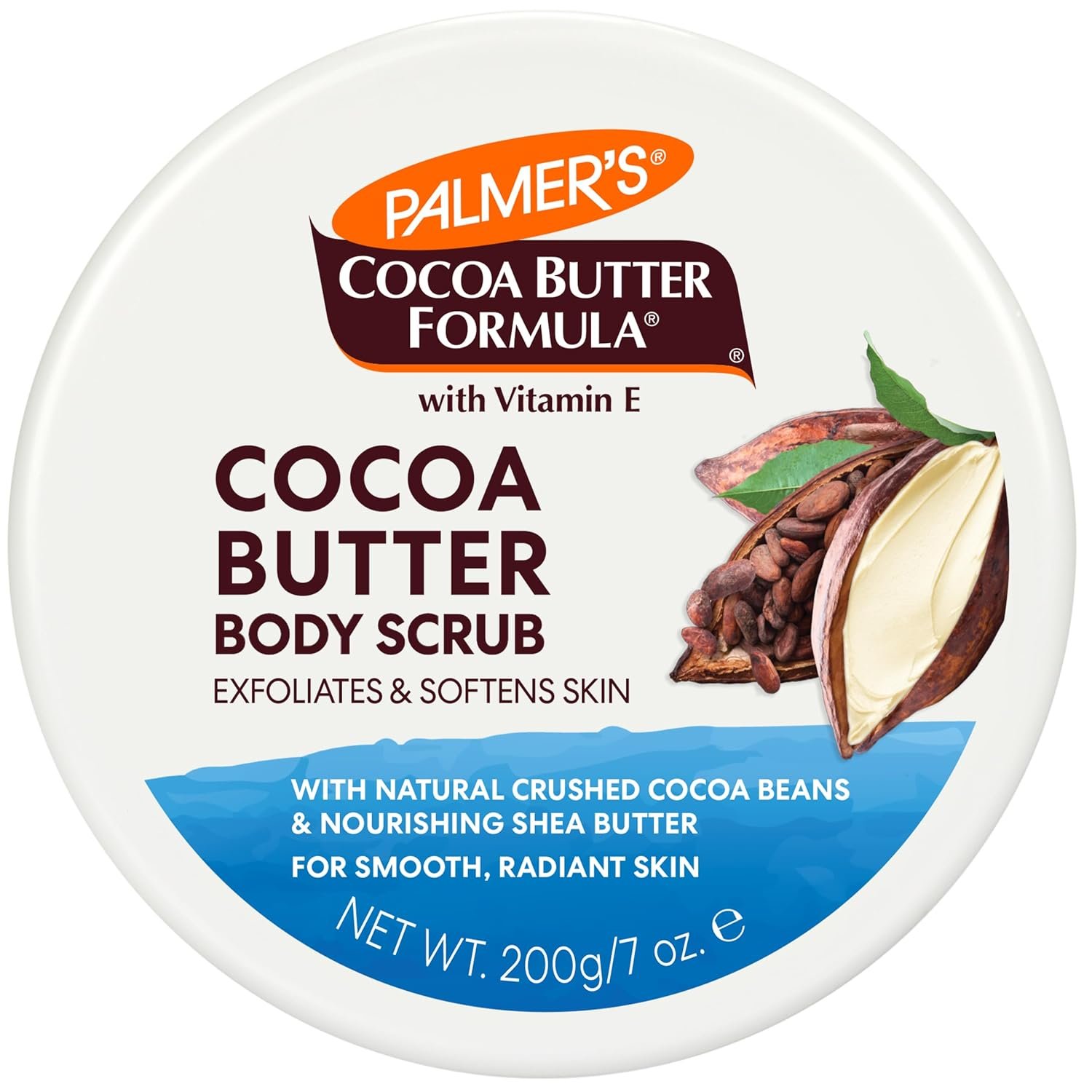 Palmer's Exfoliating Body Scrub, Cocoa Butter Formula, Softens Skin (7 Oz) | Skin Exfoliator for Women and Men with Natural Crushed Cocoa Beans & Nourishing Shea Butter for Smooth, Radiant Skin - Image 2
