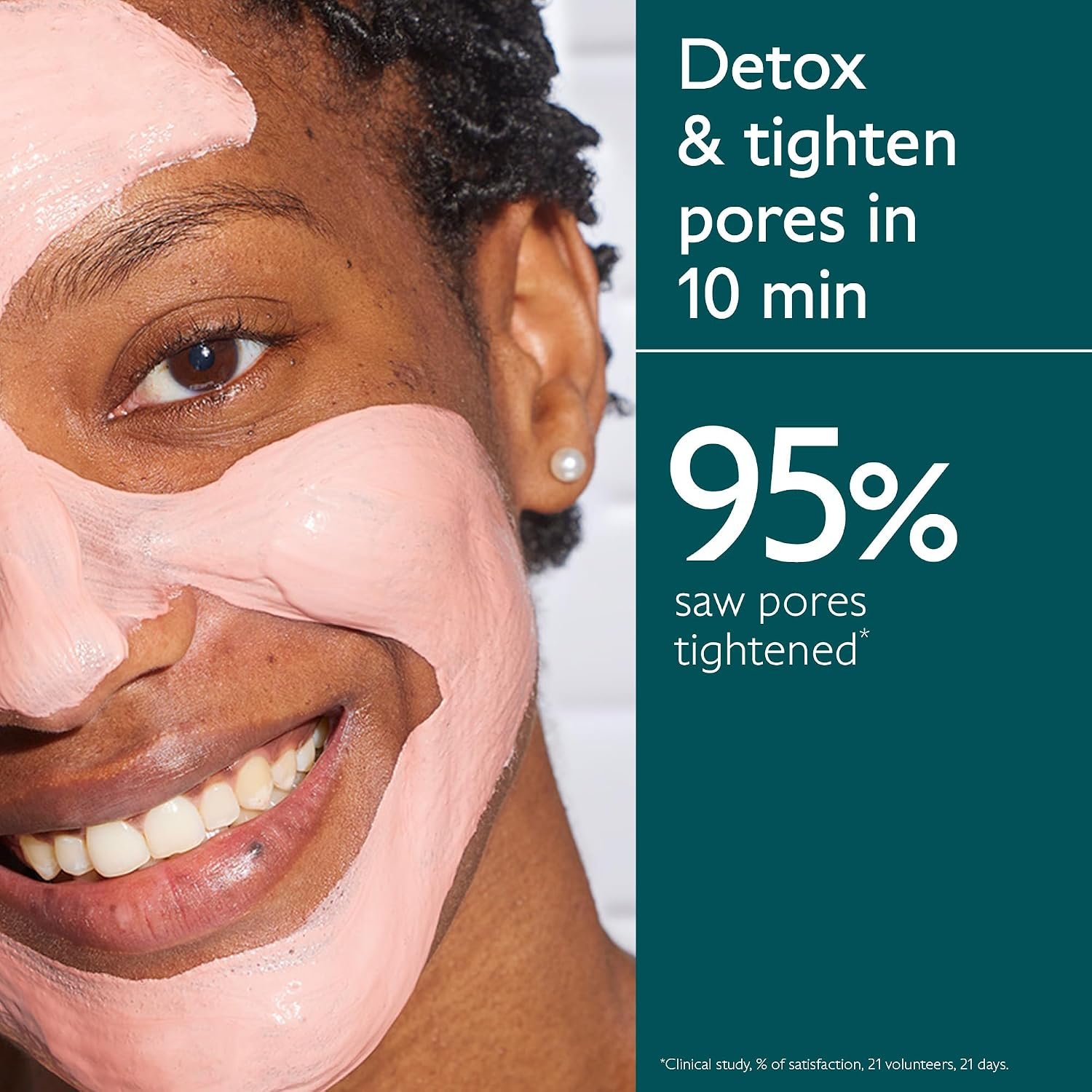 Caudalie Instant Detox Mask, Pore Minimizing Pink Clay Face Mask - Image 2