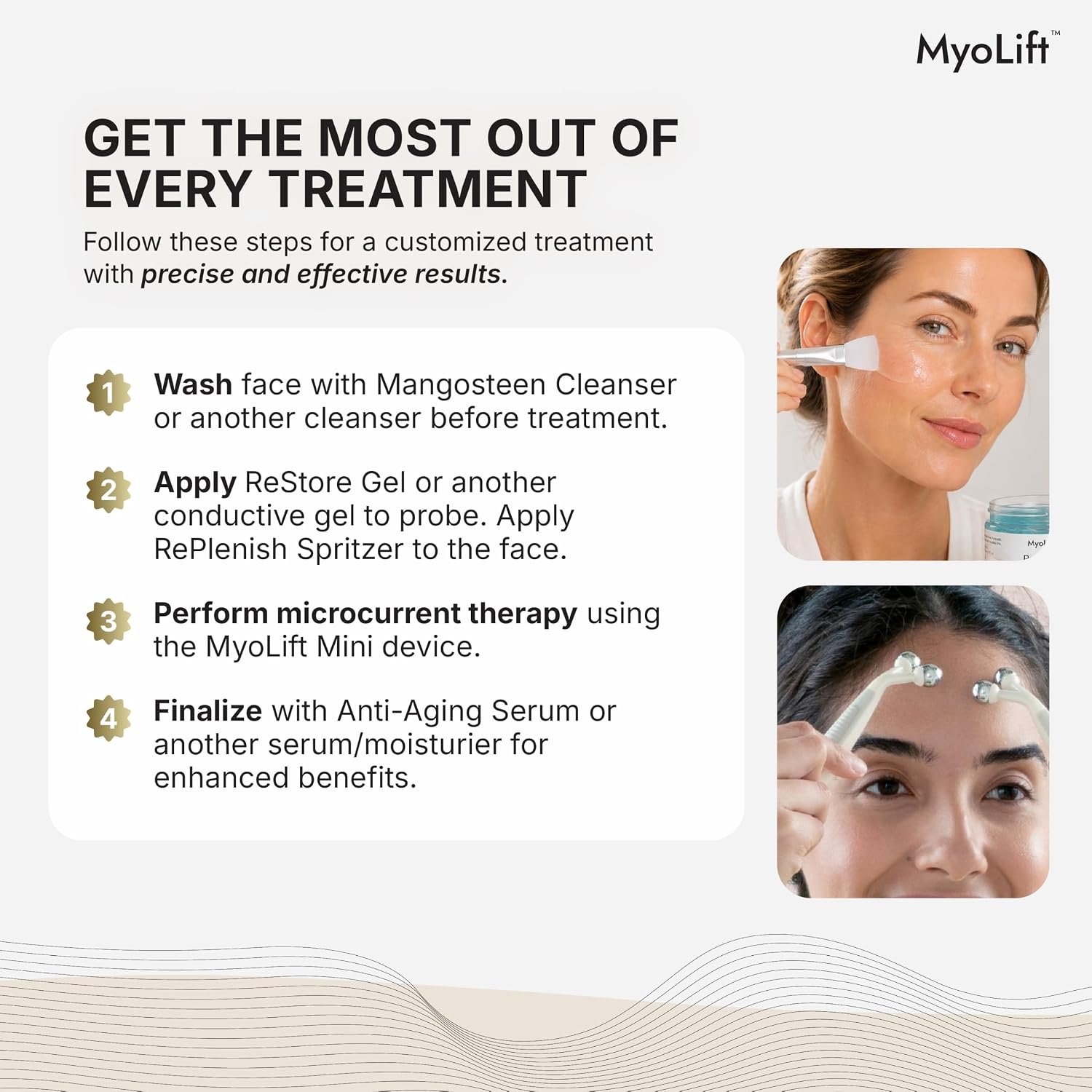 7E Wellness MyoLift Mini Microcurrent Facial Device with Dual Probes | Compact rechargeable microcurrent facial device with dual probes for face and neck skincare routines - Image 5
