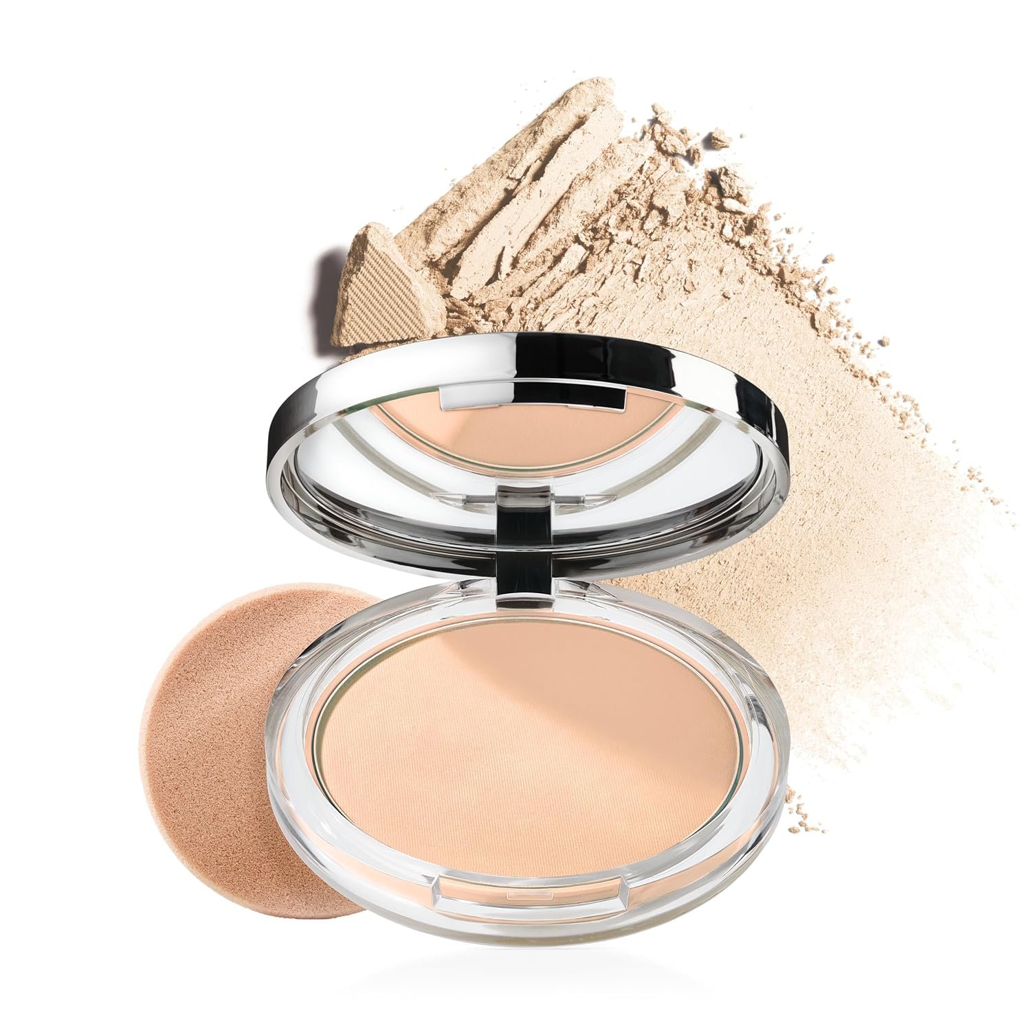 Clinique Stay-Matte Sheer Pressed Face Powder For Oily Skin Types | Sheer Coverage | Minimizes Shine | Makeup & Setting Powder
