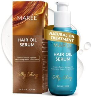MAREE Hair Oil for Frizzy Hair with...