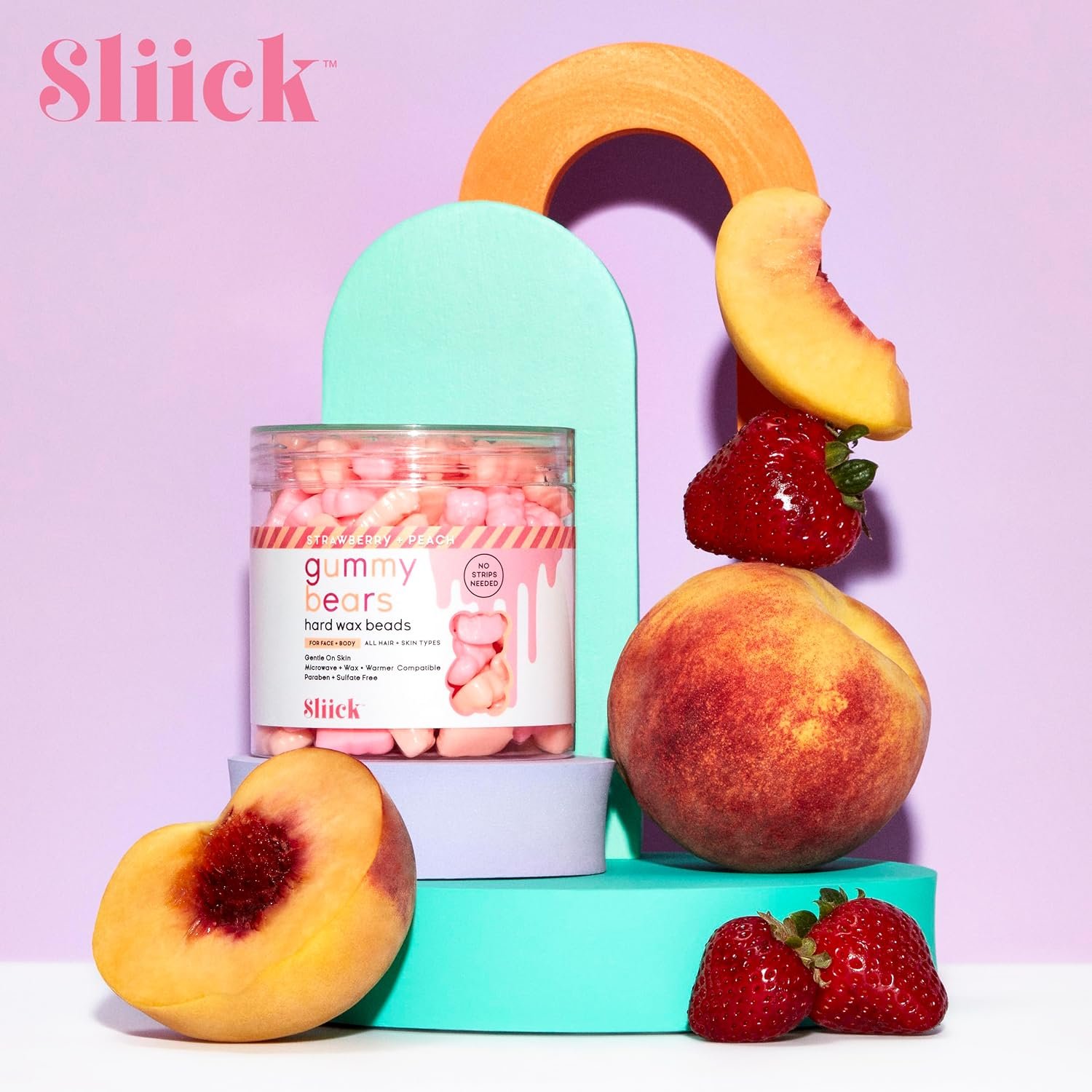 Sliick Hard Wax Beads for Hair Removal, Gummy Bears – Stripless Wax Beads for Face, Body & Sensitive Skin, 8 oz - Image 7
