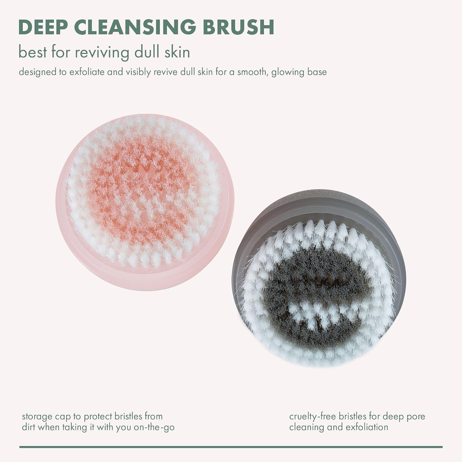 EcoTools Deep Cleansing Facial Brush, Manual Facial Cleansing Brush | Exfoliates and deeply cleanses, remove makeup and dry skin, face brush for cleansing, color may vary - Image 3