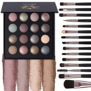 UCANBE Baked Eyeshadow Palette with...