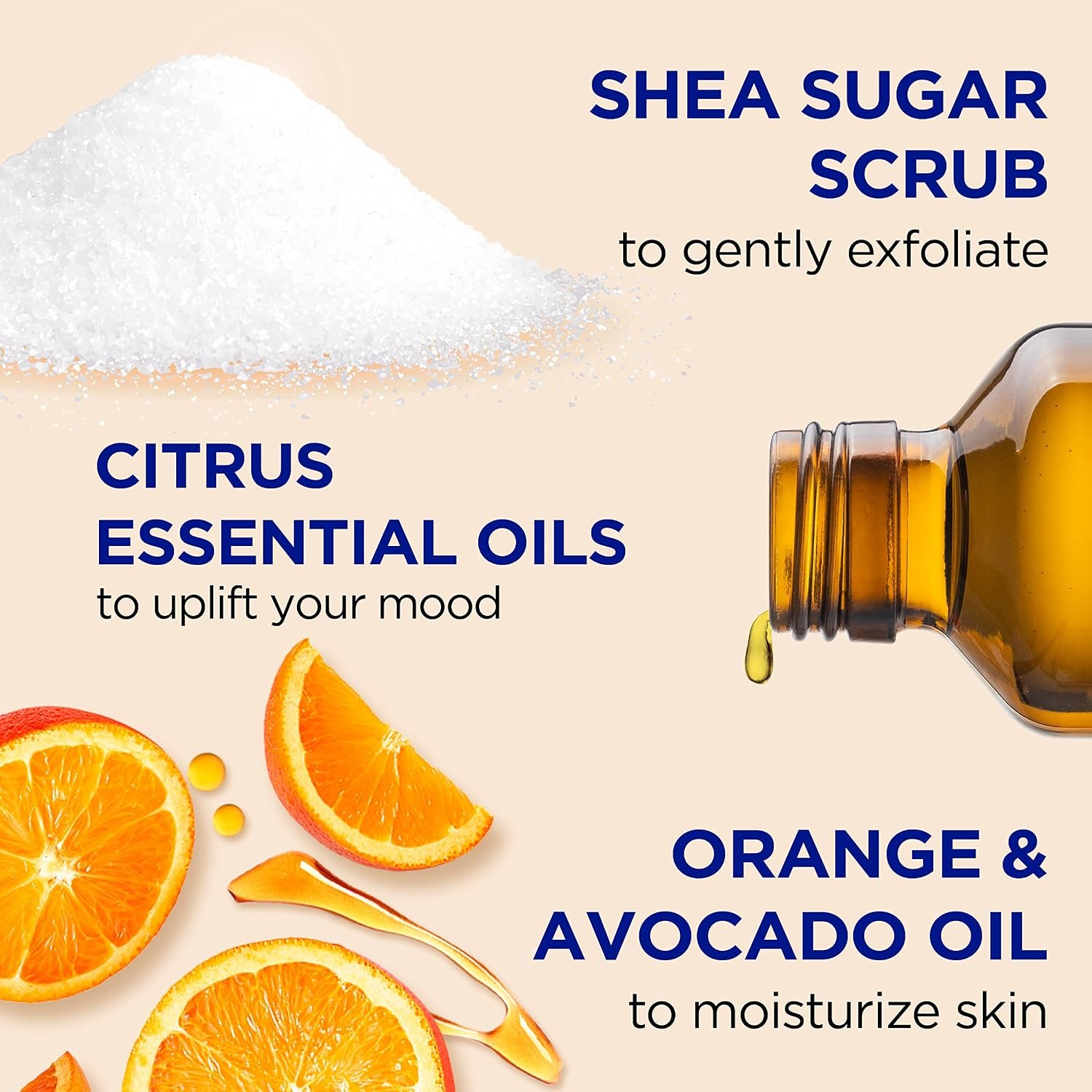 Dr Teal's Shea Sugar Body Scrub, Citrus with Essential Oils & Vitamin C, 19 oz - Image 4