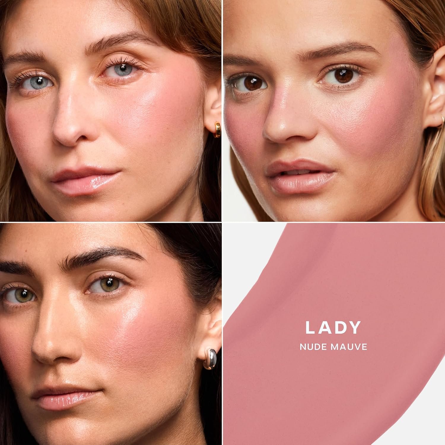 Saie Mini Dew Liquid Blush for Cheeks, Travel Size, Lady (.24 oz) | Mini Hydrating Liquid Cream Blush Stick with Skin-Loving Formula, Blendable, Dewy Blush for a Natural, Streak-Free Cheek Tint - Image 3