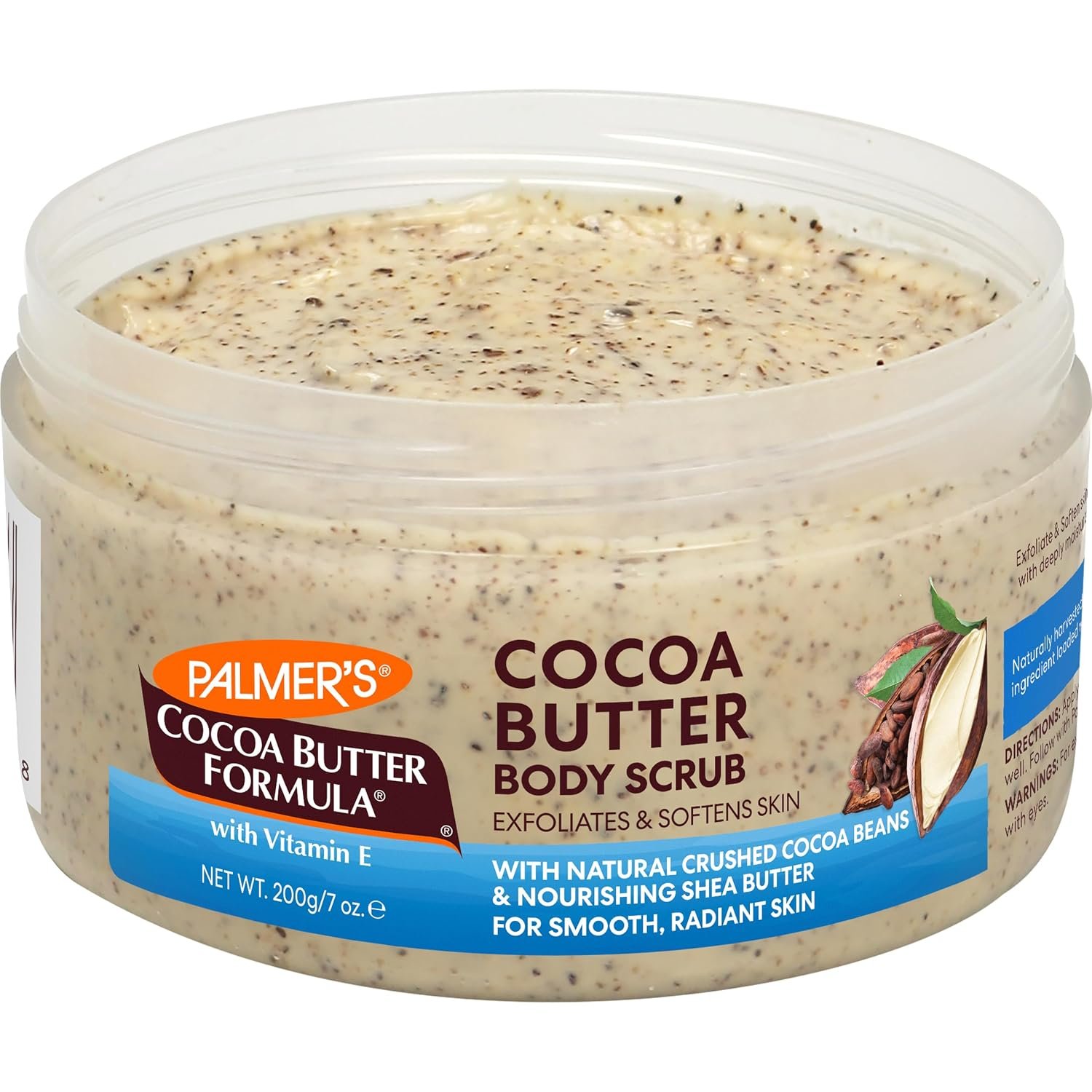 Palmer's Exfoliating Body Scrub, Cocoa Butter Formula, Softens Skin (7 Oz) | Skin Exfoliator for Women and Men with Natural Crushed Cocoa Beans & Nourishing Shea Butter for Smooth, Radiant Skin - Image 3
