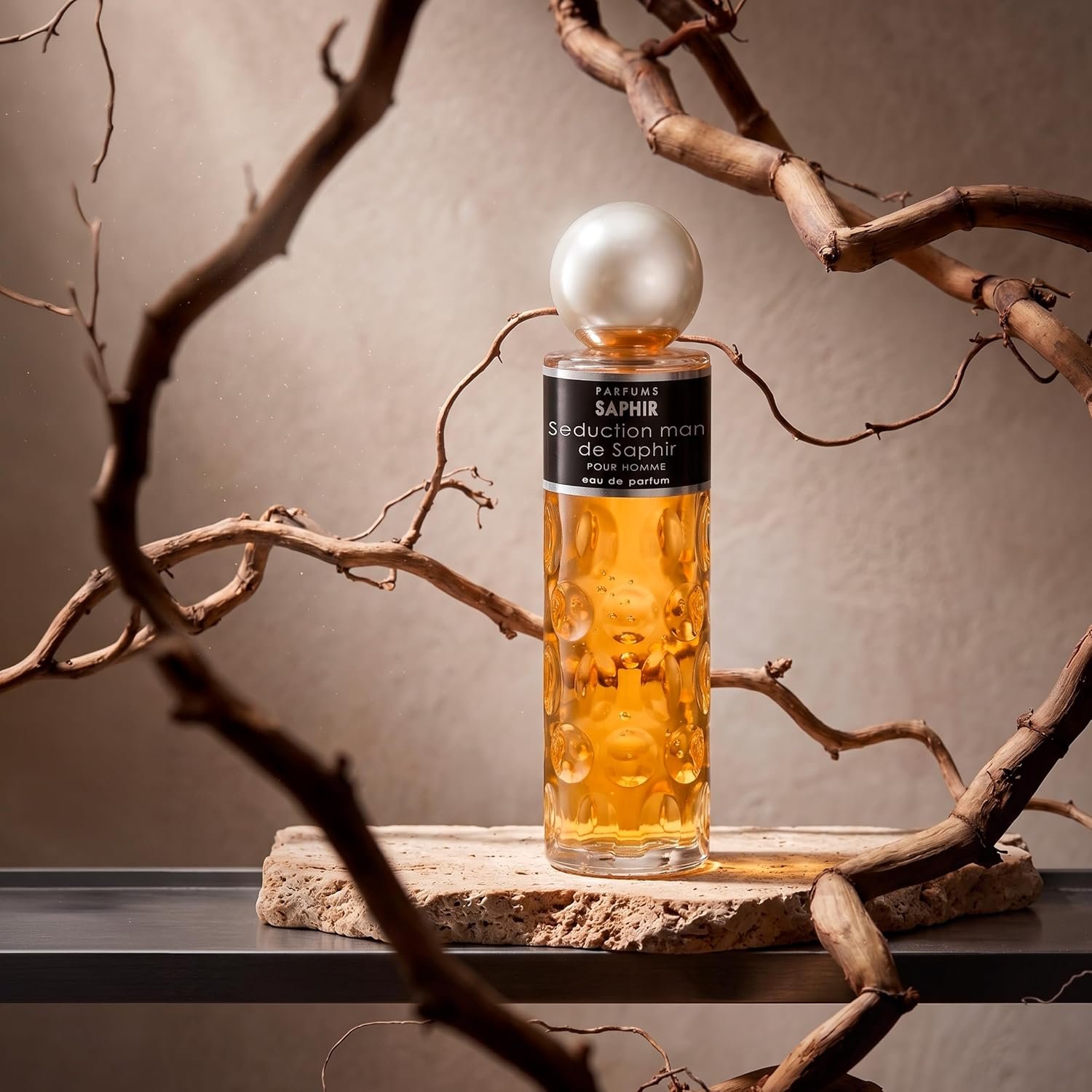 PARFUMS SAPHIR Seduction Man Eau de Parfum, Spray Cologne for Men 200ml | Woody Spicy Leather, Grapefruit Mandarin Rose Cinnamon & Patchouli, Long-Lasting, Day to Night, Gift for Him - Image 7