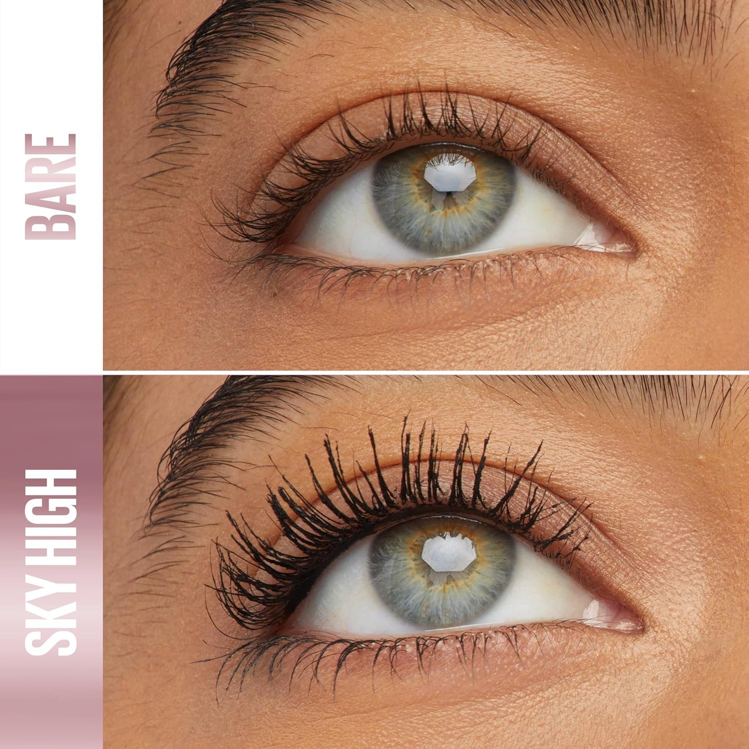 Maybelline Lash Sensational Sky High Washable Mascara Makeup, Volumizing, Lengthening, Defining, Curling, Multiplying, Buildable Formula, Blackest Black, 1 Count - Image 3