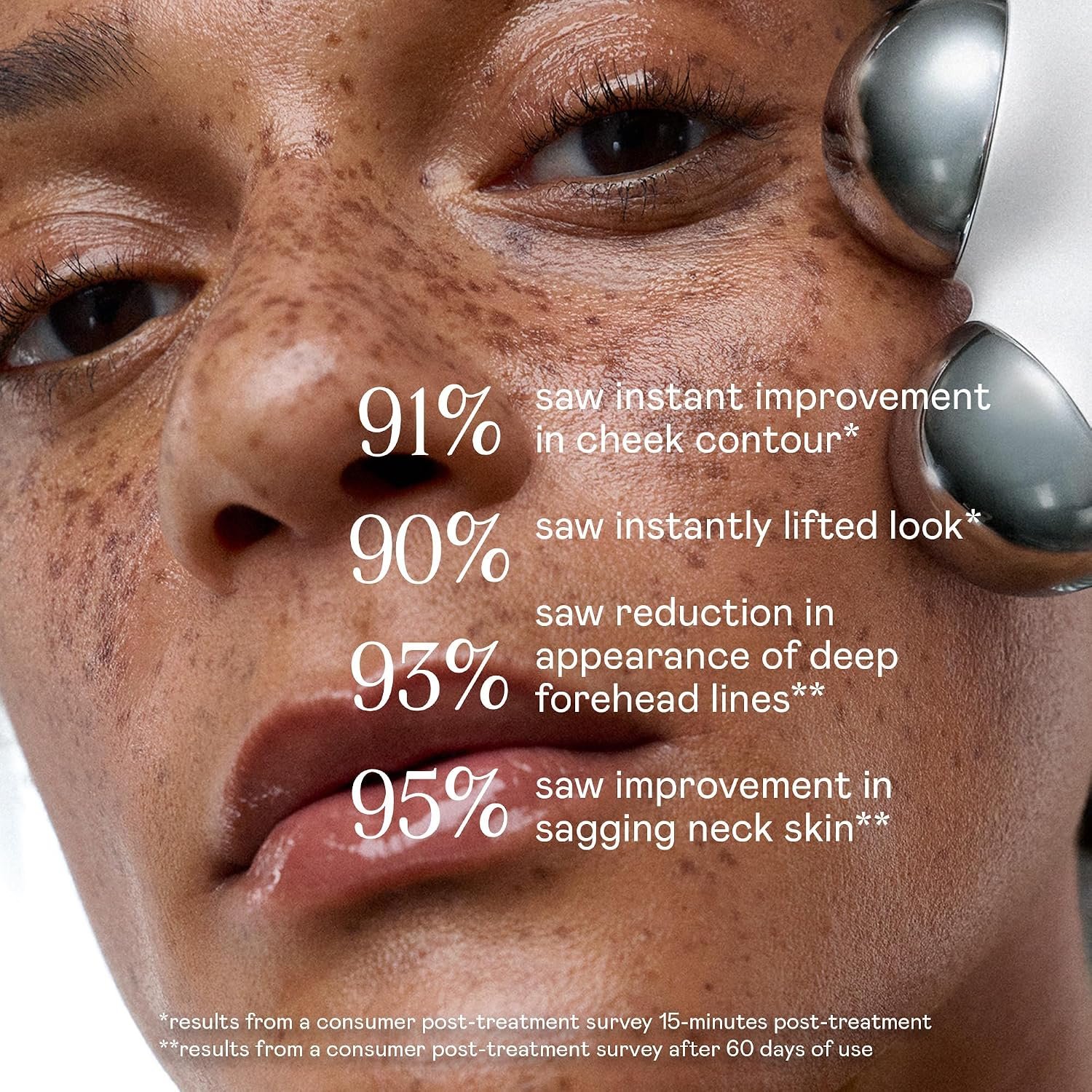 NUFACE MINI+ Facial Sculpting Tool - Microcurrent Face Massager Device for Skin Tightening, Contouring, Depuffing & Toning Cheeks, Neck & Jawline + Lymphatic Drainage & Activator Gel, Sandy Rose - Image 8
