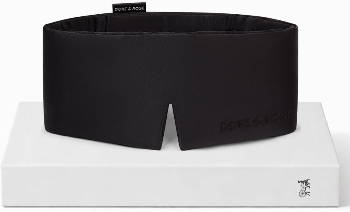 Dore & Rose Deep Sleep Mask, 100% Pure Silk Eye Mask for Sleeping