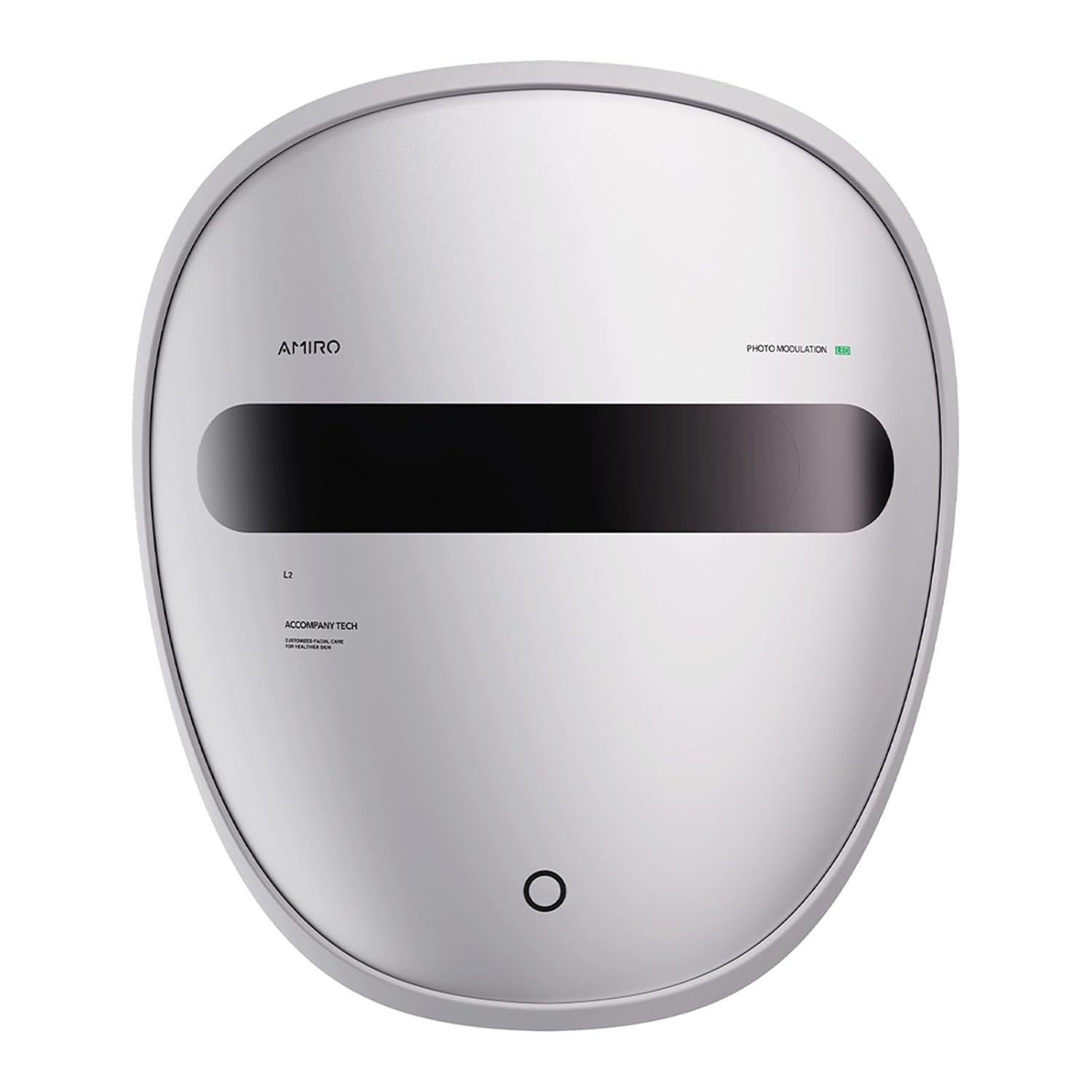 AMIRO 5-in-1 Light Therapy Mask for Face with 3 Modes, Silver, Spectra