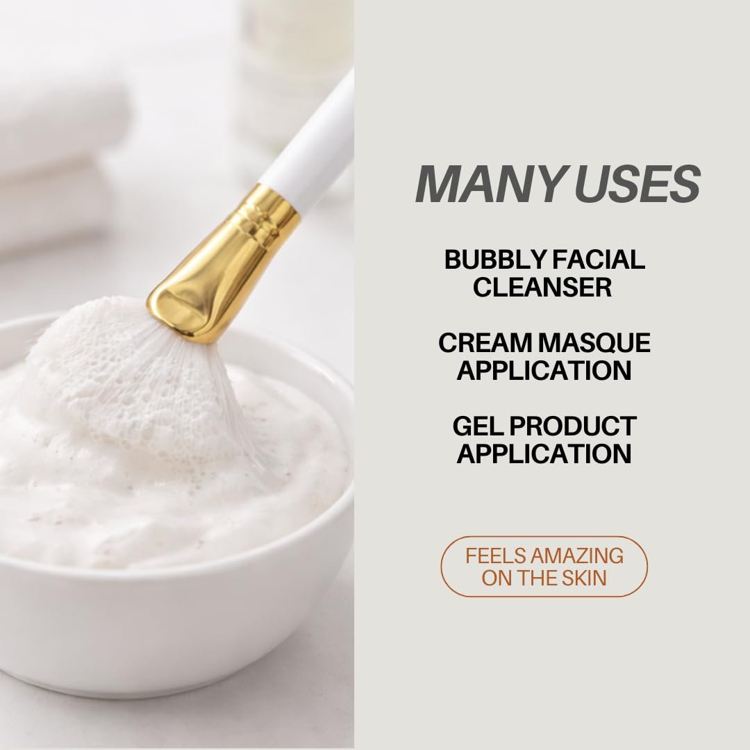 Facial Cleansing Brush Set - Ultra Soft Makeup Brushes for Face Mask, Skincare & Cleansing (4 Pack/8 pack) (4 Pack) - Image 3