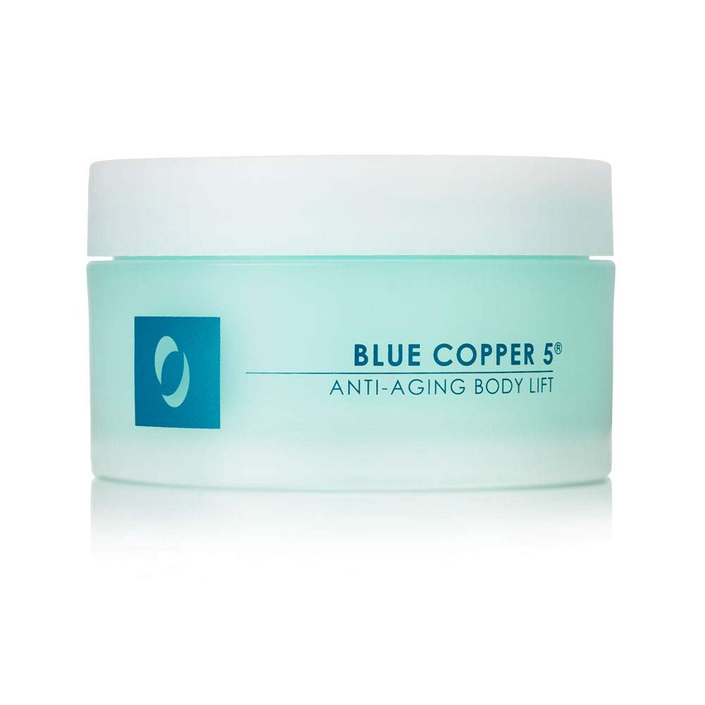 Osmotics Blue Copper 5® Anti-Aging Body Lift – Firming & Tightening Copper Peptide Body Cream for Crepey Skin, Stretch Marks & Loss of Firmness on Bust, Belly, Waist, Thighs & Behind, 5 oz