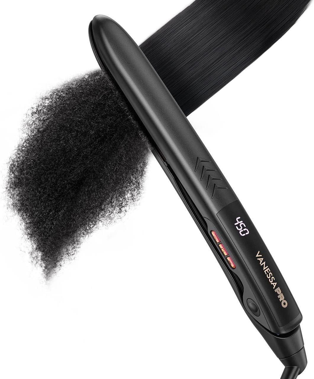 VANESSA PRO Titanium Flat Iron 1 In...