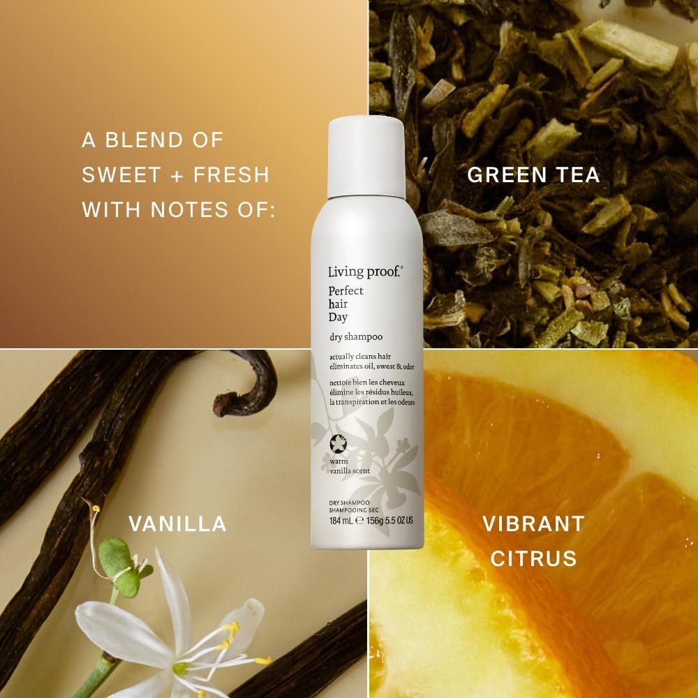 Living Proof Dry Shampoo, Perfect hair Day, Dry Shampoo for Women and Men, 5.5 oz, Limited Edition Vanilla Scent - Image 4