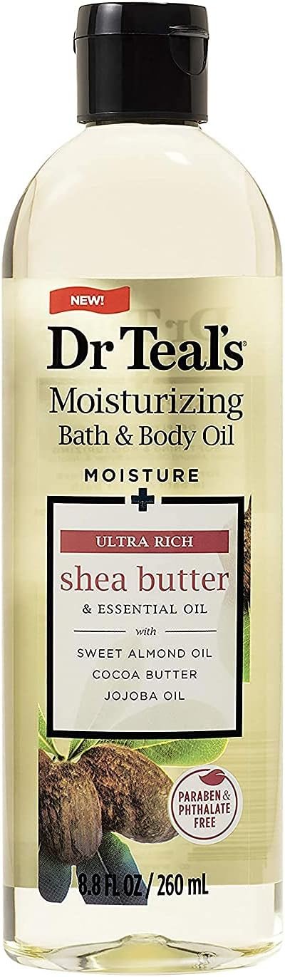 Dr. Teals Bath & Body Oil Variety Gift Set (3 Pack, 8.8oz Ea.) - Rejuvenating Eucalyptus, Ultra Rich Shea Butter, & Nourishing Coconut Oil - Essential Oils Hydrate Skin & Alleviate Stress - Image 4