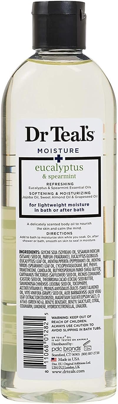 Dr. Teals Bath & Body Oil Variety Gift Set (3 Pack, 8.8oz Ea.) - Rejuvenating Eucalyptus, Ultra Rich Shea Butter, & Nourishing Coconut Oil - Essential Oils Hydrate Skin & Alleviate Stress - Image 3