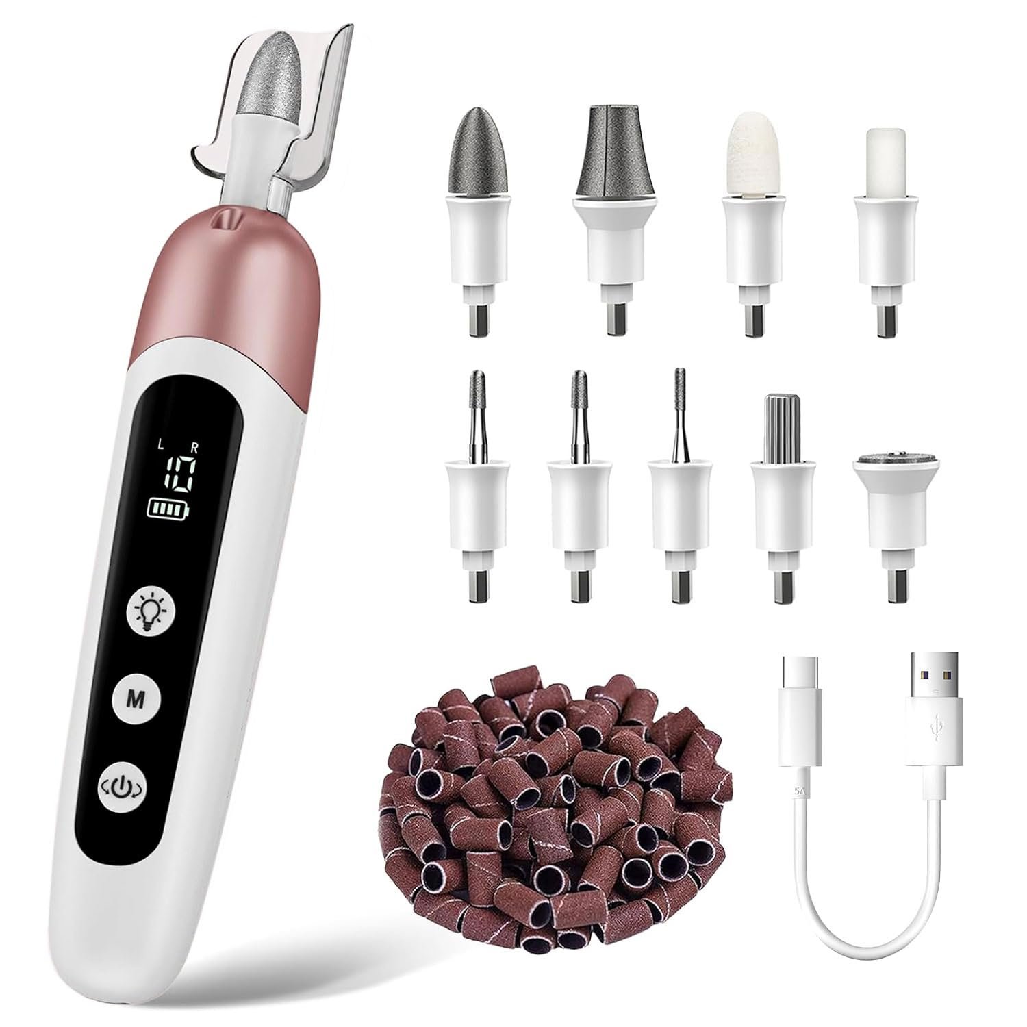 Hoxida Manicure Pedicure Kit, 9 Dri...