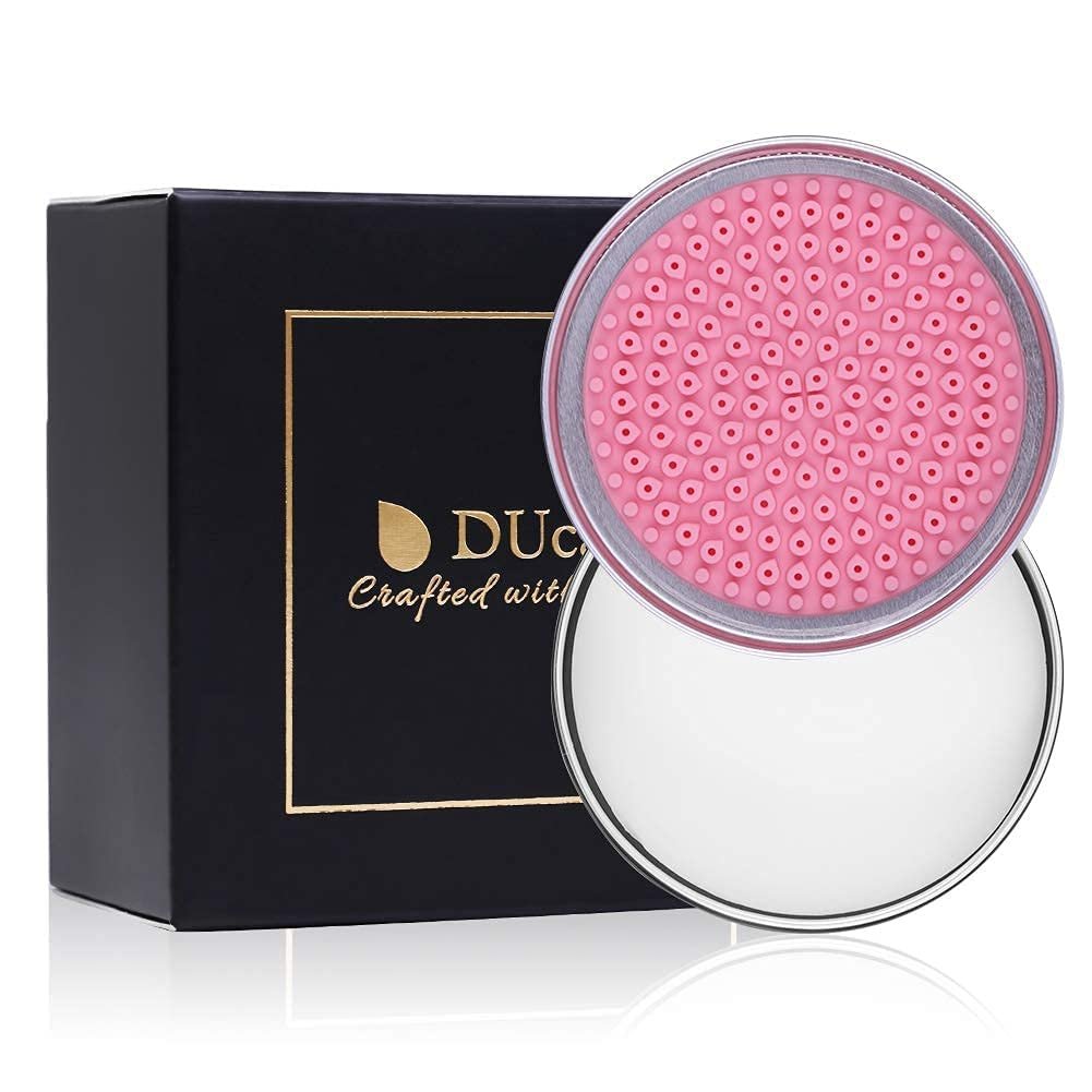 DUcare Makeup Brush Cleaner Shampoo Soap Solid Brush Cleaning Mat Removes Cosmetic Color Brush Cleaner Pad for Cleaning Makeup Sponges Brushes - Image 7