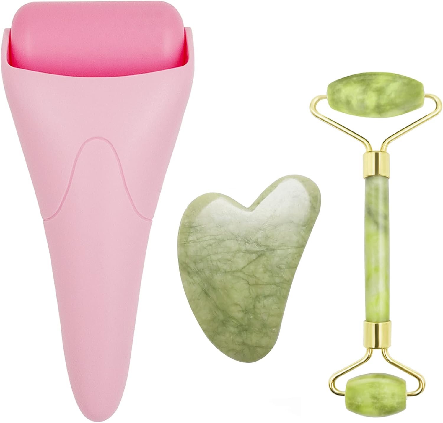 3 in 1 Ficial Face Ice Jade Roller ...