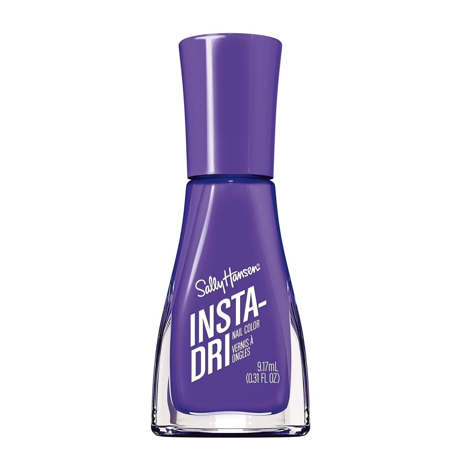 Sally Hansen Insta-Dri Electric Feels Nail Polish | Quick Dry, Long Lasting, Streak-Free Shine | Opaque, Shiny | 478 Vivid Voltage | Neon Purple Nail Color