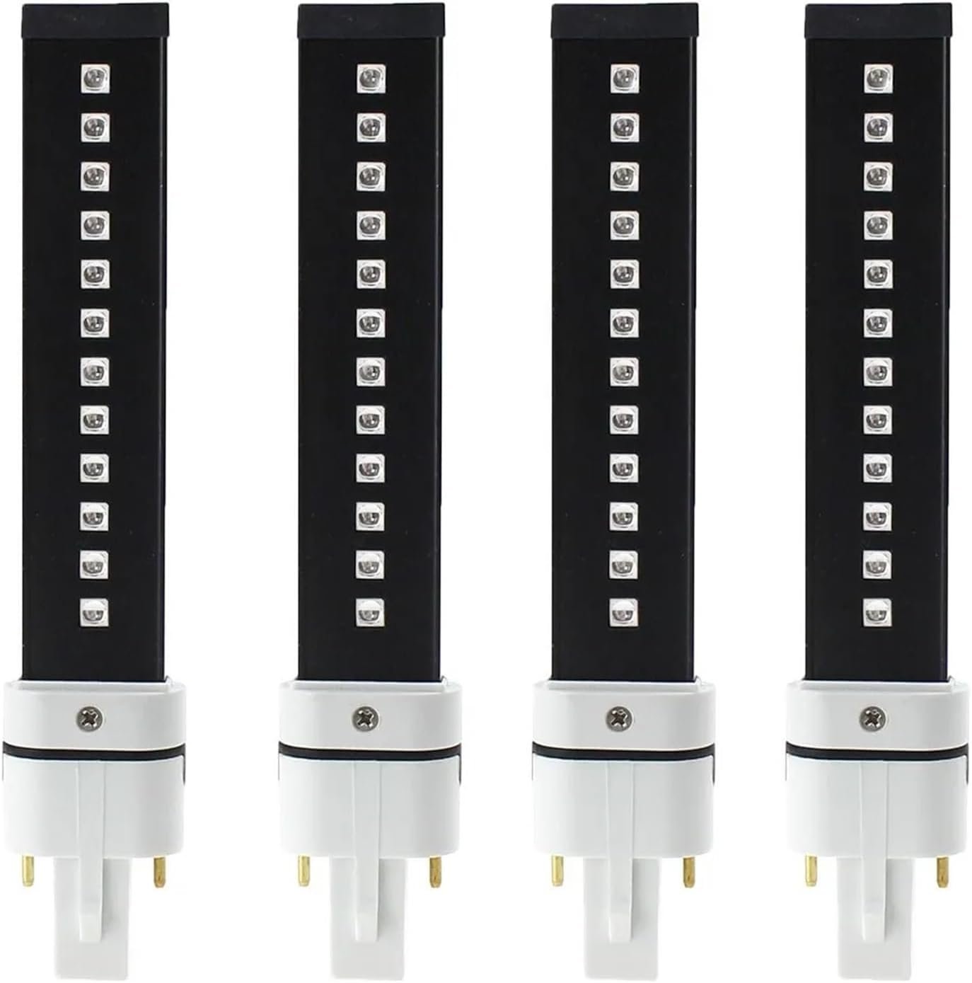 UV Curing Lamps, Replacement 9W UV LED Lamp Tube Bulb Nail Art Dryer Phototherapy Gel Curing Light Machine Source 365+405nm(12LED 4pcs)