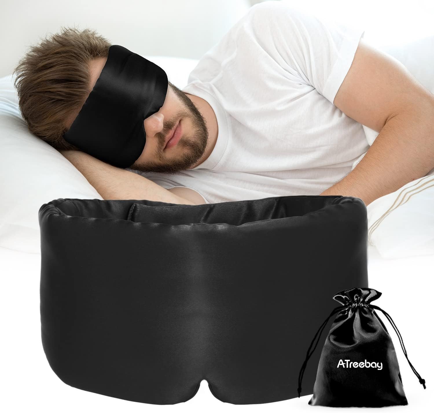 Silk Sleep Mask for Women Men, Mulb...