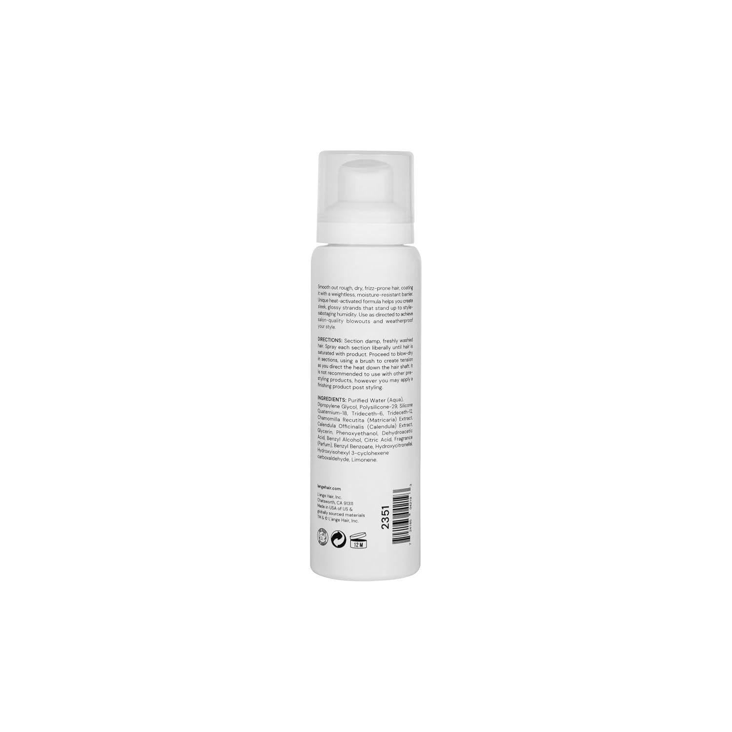 L'ANGE HAIR Glass Hair Heat Protectant Spray | Anti-Frizz Blow Dry Mist | Long Lasting Hold & Shine | Humidity Protection | Thermal Heat Protection Spray | Lightweight Blow Out Primer, 5 fl oz Bottle - Image 8