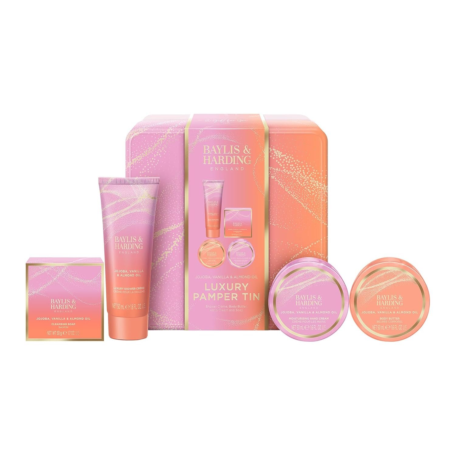 Baylis & Harding Luxury Pamper Tin, Gift Set For Women
